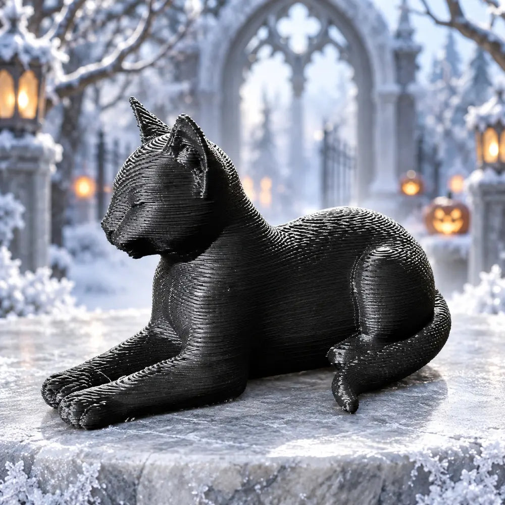 Gato negro · En reposo, imagen ilustrativa generada con IA