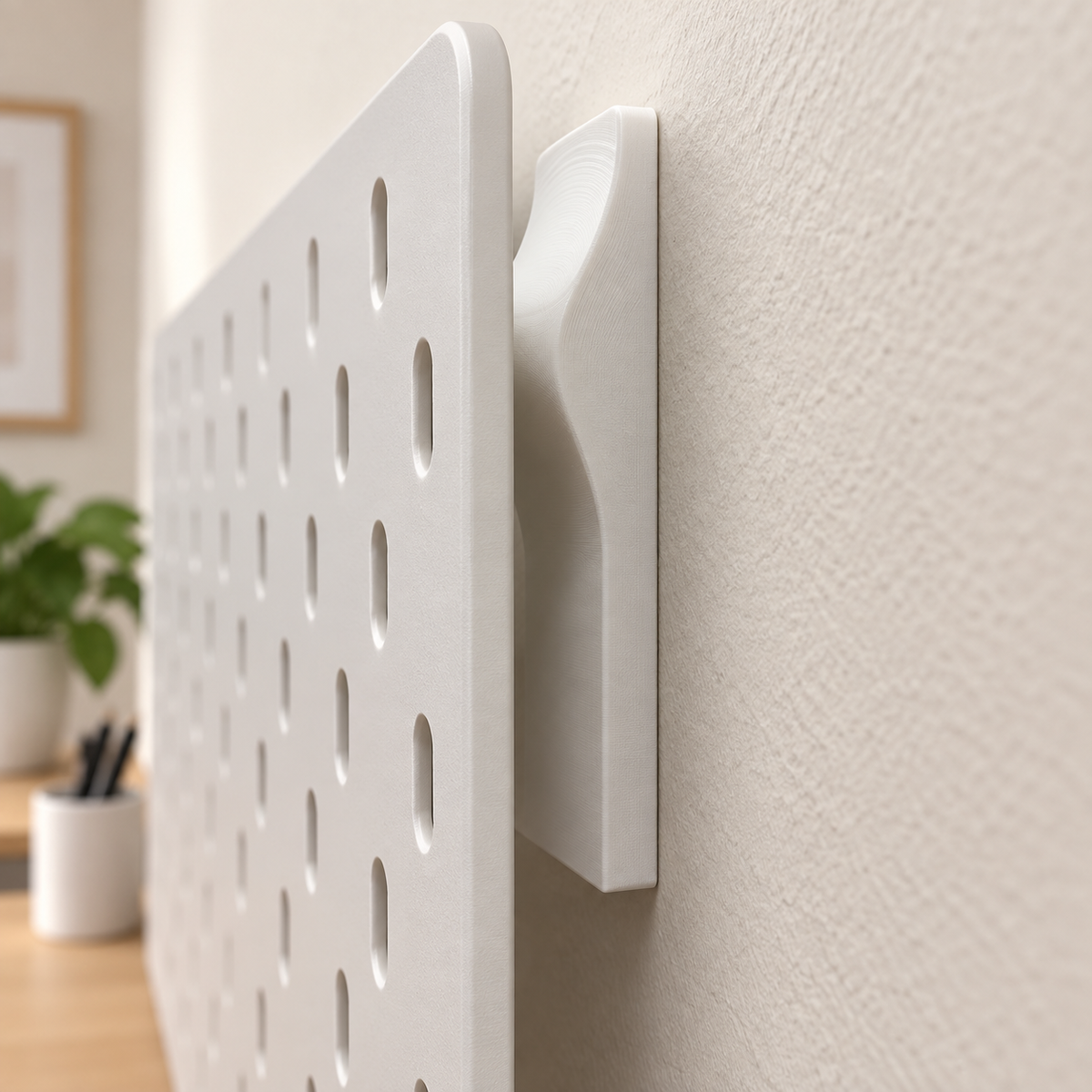 Anclaje de pared para SKÅDIS · visualización del diseño generada con IA