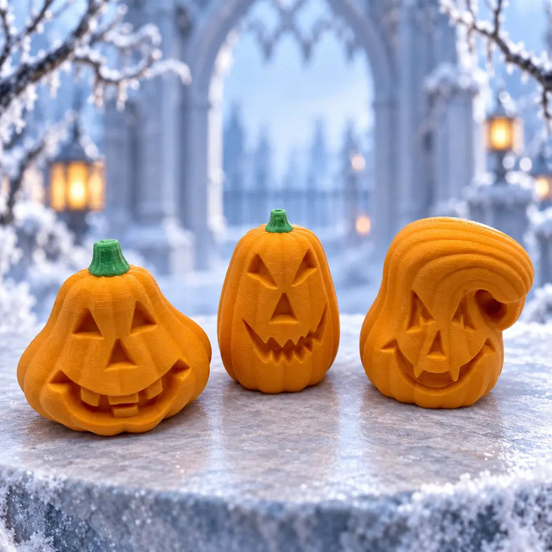 Calabazas · Colección de caras, imagen ilustrativa generada con IA