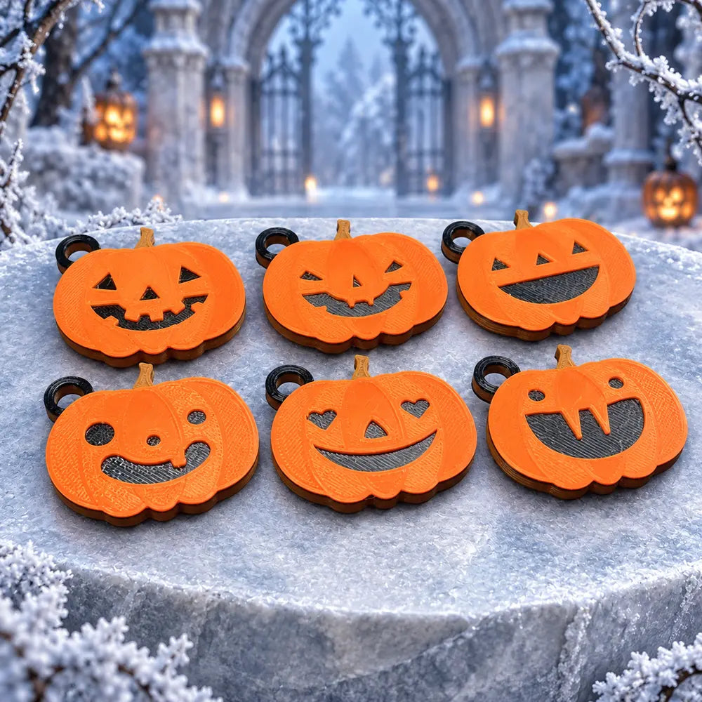 Calabazas · Llaveros, imagen ilustrativa generada con IA
