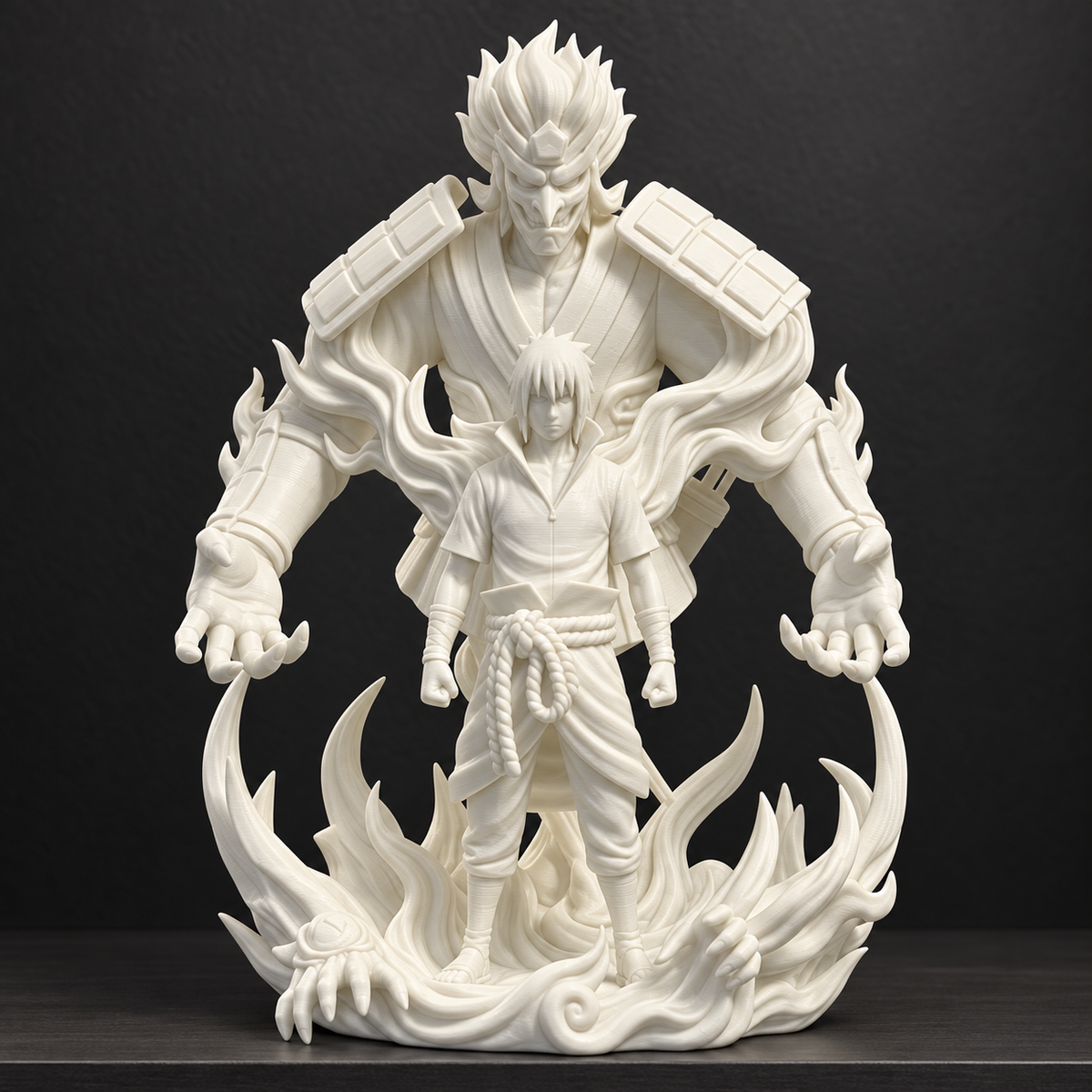 Sasuke · Susanoo · visualización del diseño generada con IA