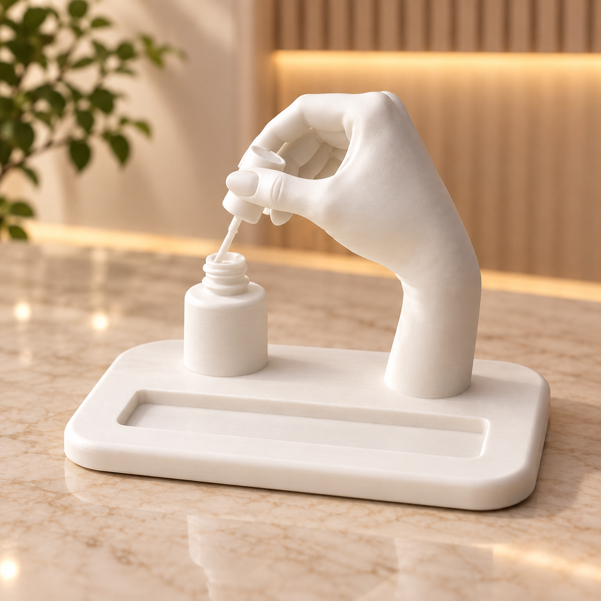Tarjetero · Nail Studio · visualización del diseño generada con IA