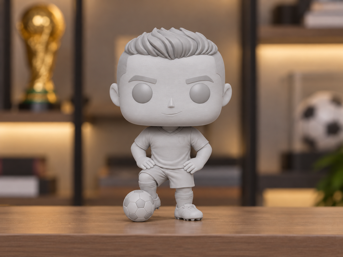 Cristiano · Figura de colección · visualización del diseño generada con IA